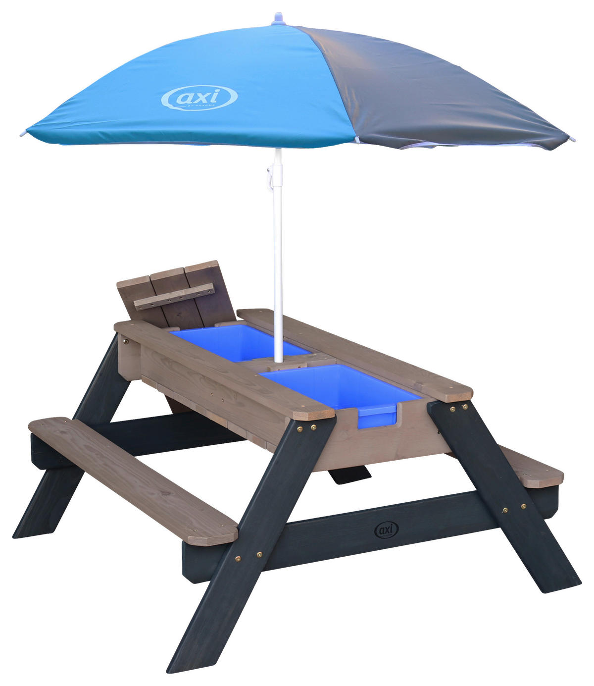 AXI Sand & Wassertisch Nick anthrazit B/H/L: ca. 98x49x95 cm Nick - blau/anthrazit (95,00/98,00/49,00cm) - AXI