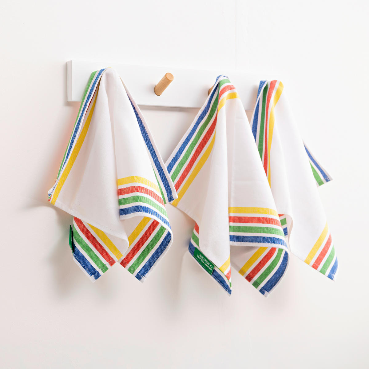 BENETTON Platzmattenset Rainbow multicolor Baumwolle B/L: ca. 30x45 cm Rainbow - multicolor (30,00/45,00cm) - BENETTON