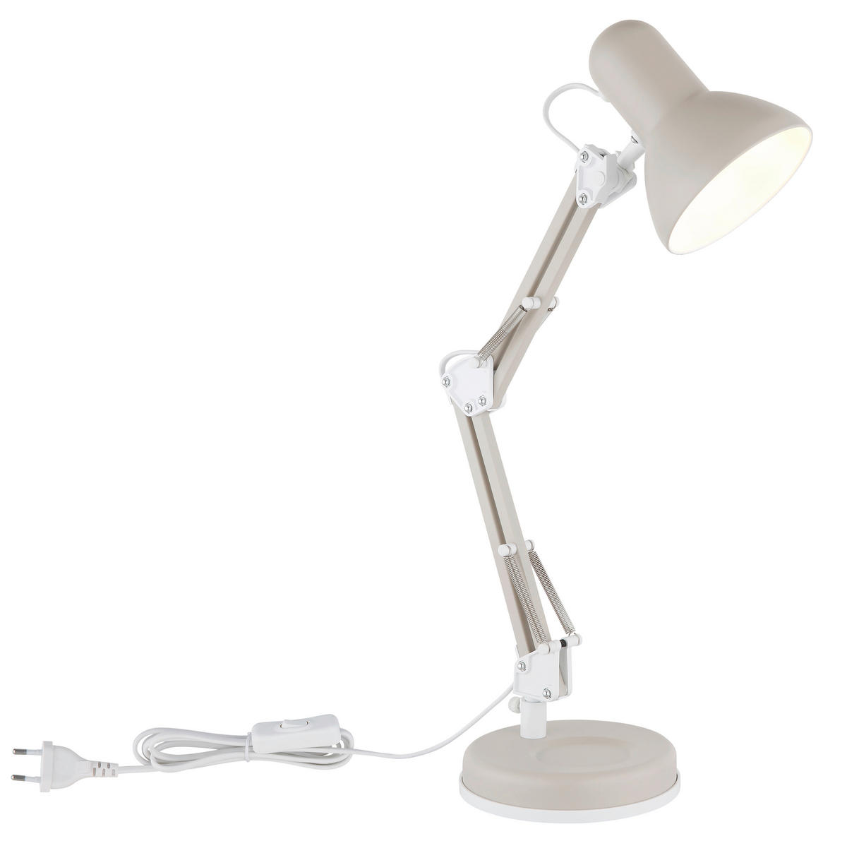 GLOBO Tischleuchte sand Metall B/H/D: ca. 40x59x15 cm E27 1 Brennstellen Tischleuchte_Famous - sand (15,00/59,00cm) - GLOBO