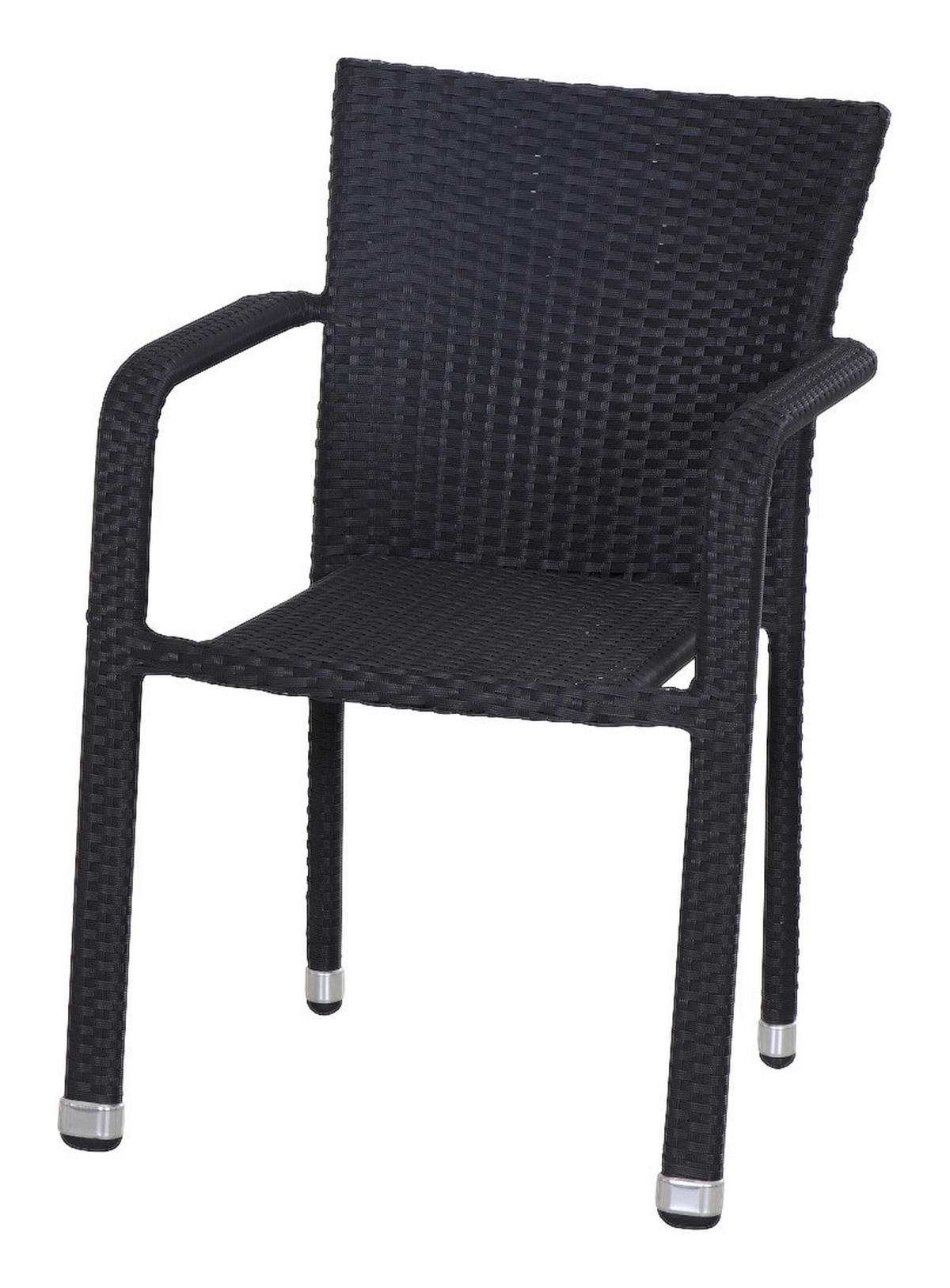 Gardamo Stapelsessel MINAS schwarz Aluminium MINAS - schwarz - Gardamo