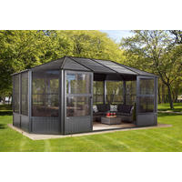Sojag Kaltwintergarten Charleston anthrazit Aluminium B/H/T: ca. 594x281x384 cm Charleston - anthrazit (594,00/281,00/384,00cm) - Sojag
