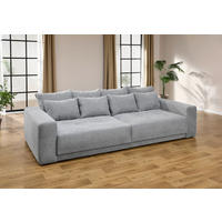 Big Sofa grau Microfaser B/H/T: ca. 297x84x137 cm California_Big-Sofa - schwarz/grau (297,00/84,00/137,00cm)