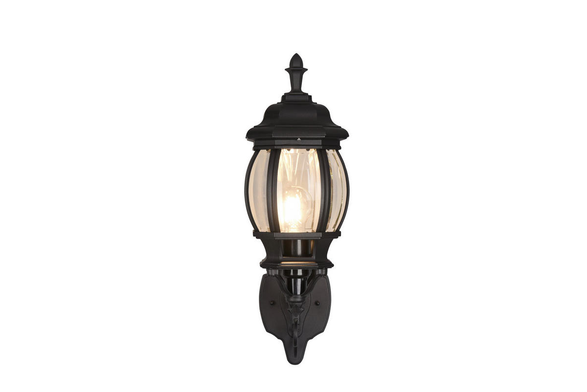 Außen-Wandleuchte Elvo 206967132 schwarz B/H/T: ca. 18x49,5x24,5 cm Elvo - schwarz (18,00/49,50/24,50cm) - Trio
