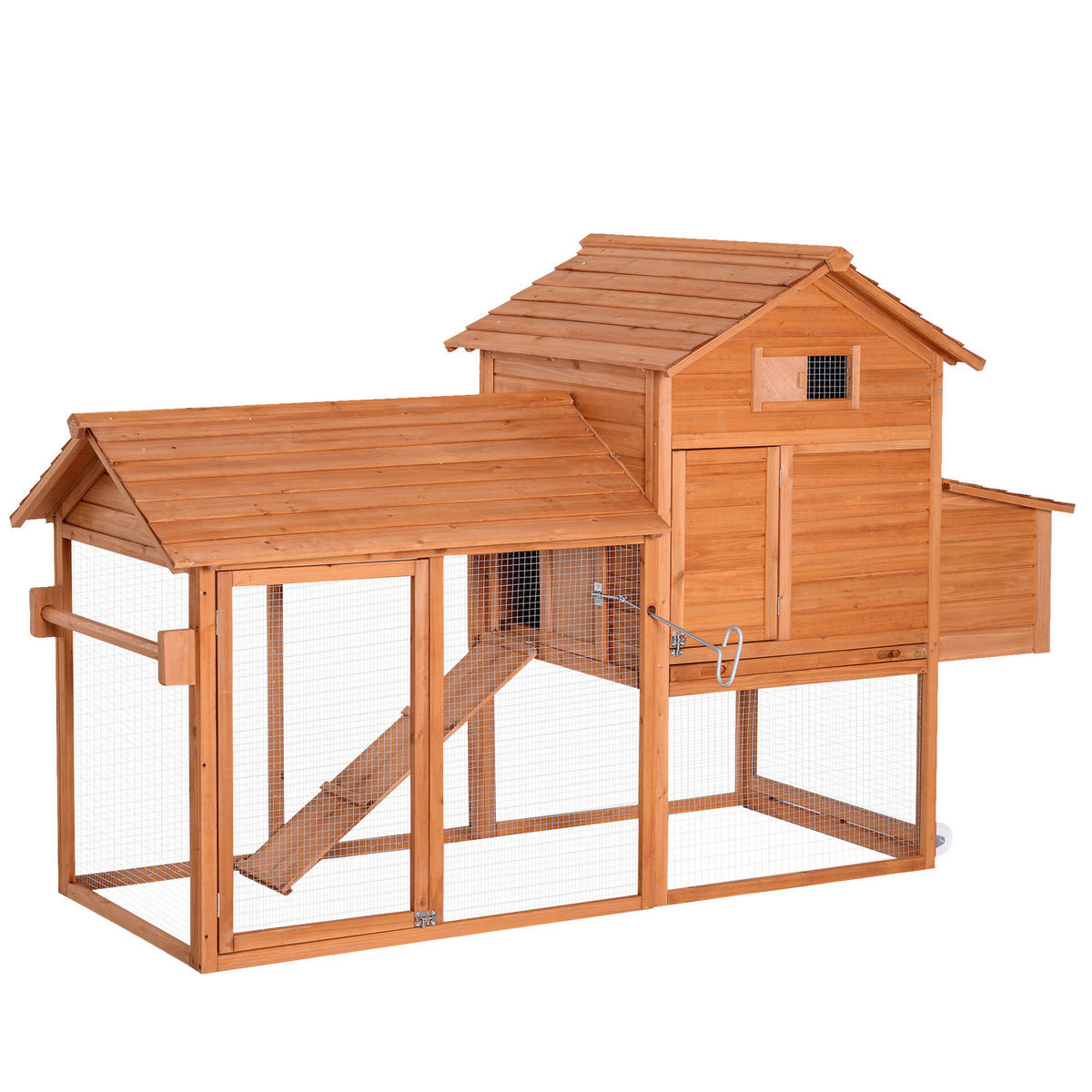PawHut Hühnerstall Hühnerstall - (213,00/91,00/122,00cm) - PawHut