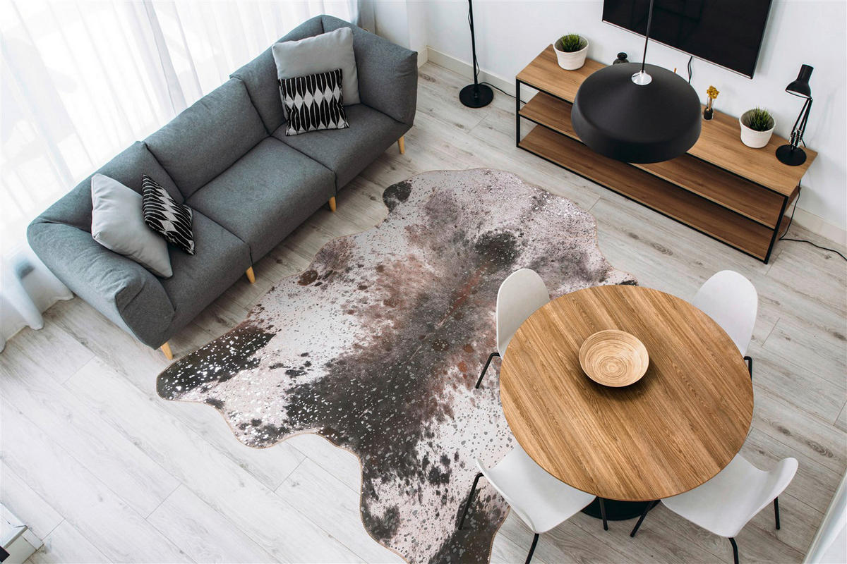 me gusta Kurzflorteppich Western 525 schwarz B/H/L: ca. 130x0,6x170 cm Western 525 - braun/schwarz (170,00/130,00/0,60cm) - me gusta