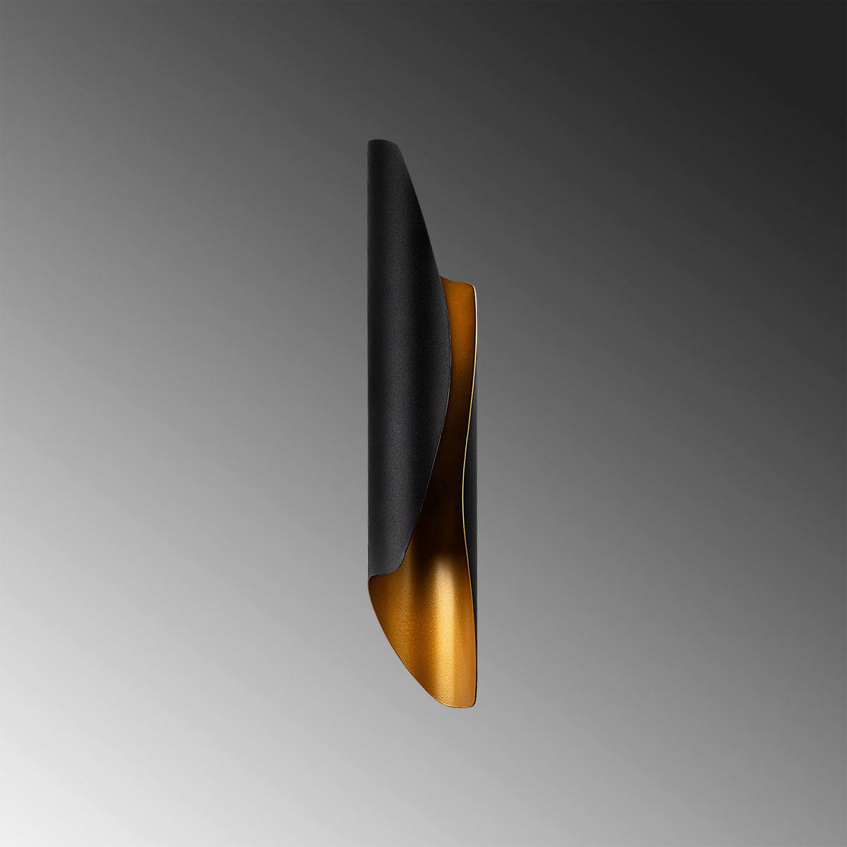 Opviq Wandleuchte schwarz Metall B/H/L: ca. 40x11x8 cm G9 2 Brennstellen Flare - schwarz (8,00/40,00/11,00cm) - Opviq