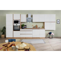 Respekta Küchenblock Premium weiß matt B/H/T: ca. 445x220,5x60 cm Premium - Eiche/weiß (445,00/220,50/60,00cm) - Respekta