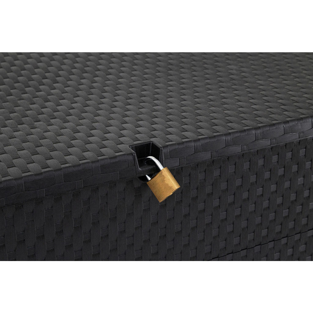 Thumbnail - Toomax Aufbewahrungsbox Rattan anthrazit Kunststoff B/H/L: ca. 63x56x120 cm