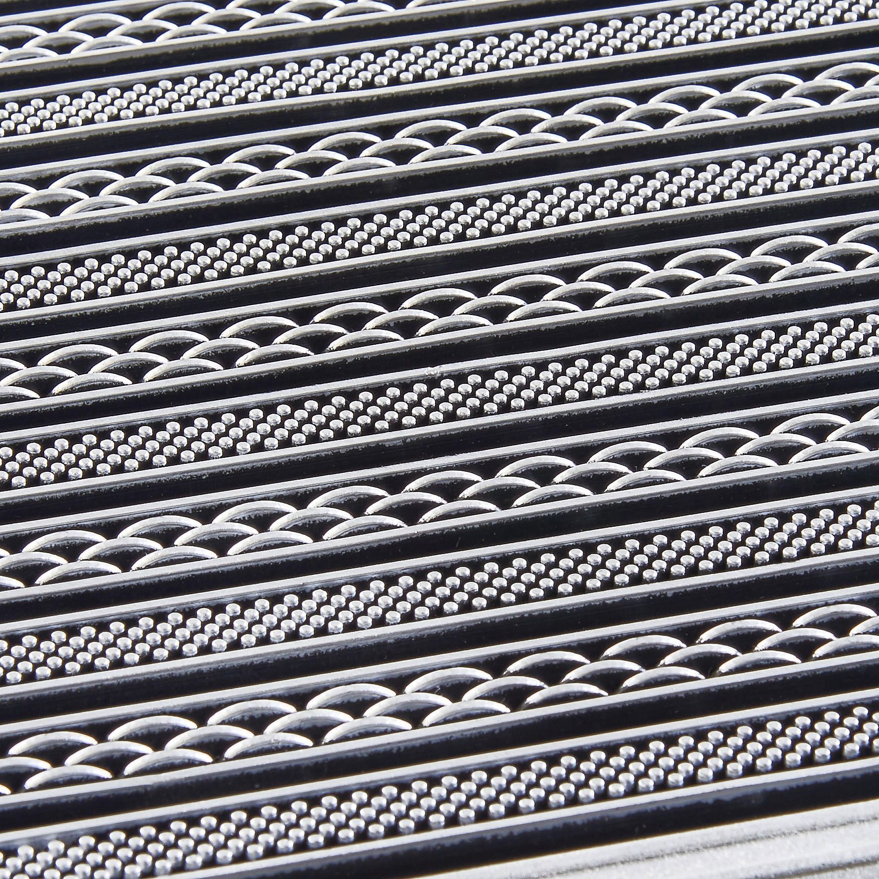 Fußmatte Silbergrau B/L: ca. 39x59 cm Fußmatte_PureClean 39x59 Aluoptik - Silbergrau (39,00/59,00cm)
