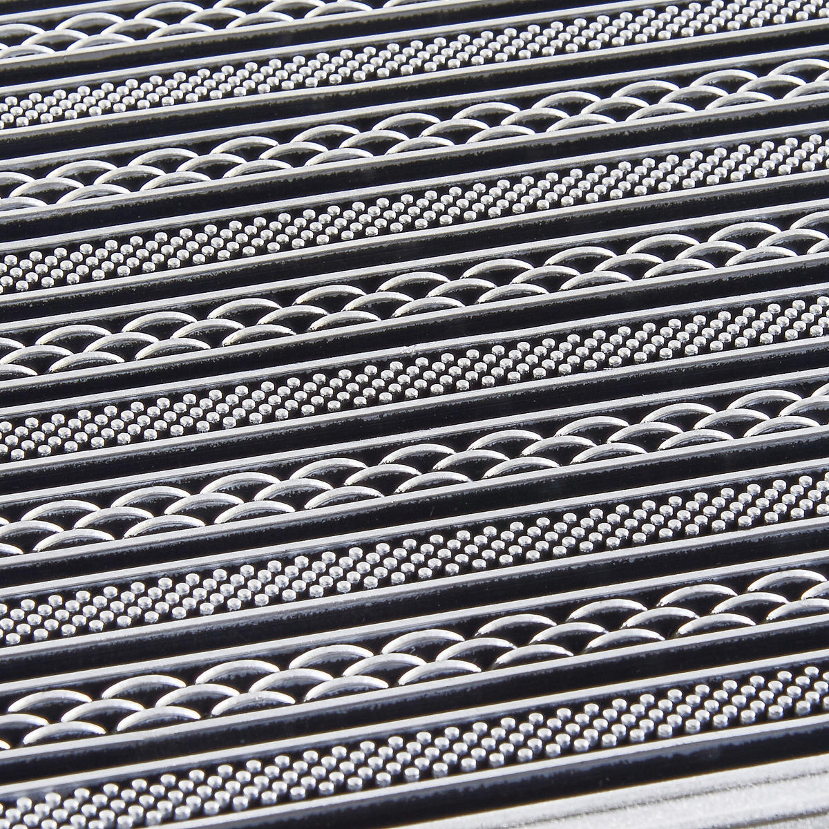 Fußmatte Silbergrau B/L: ca. 39x59 cm Fußmatte_PureClean 39x59 Aluoptik - Silbergrau (39,00/59,00cm)