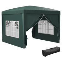 Outsunny Pavillon grün Polyester B/H/L: ca. 2,95x2,58x2,95 cm Pavillon - grün (2,95/2,95/2,58cm) - Outsunny