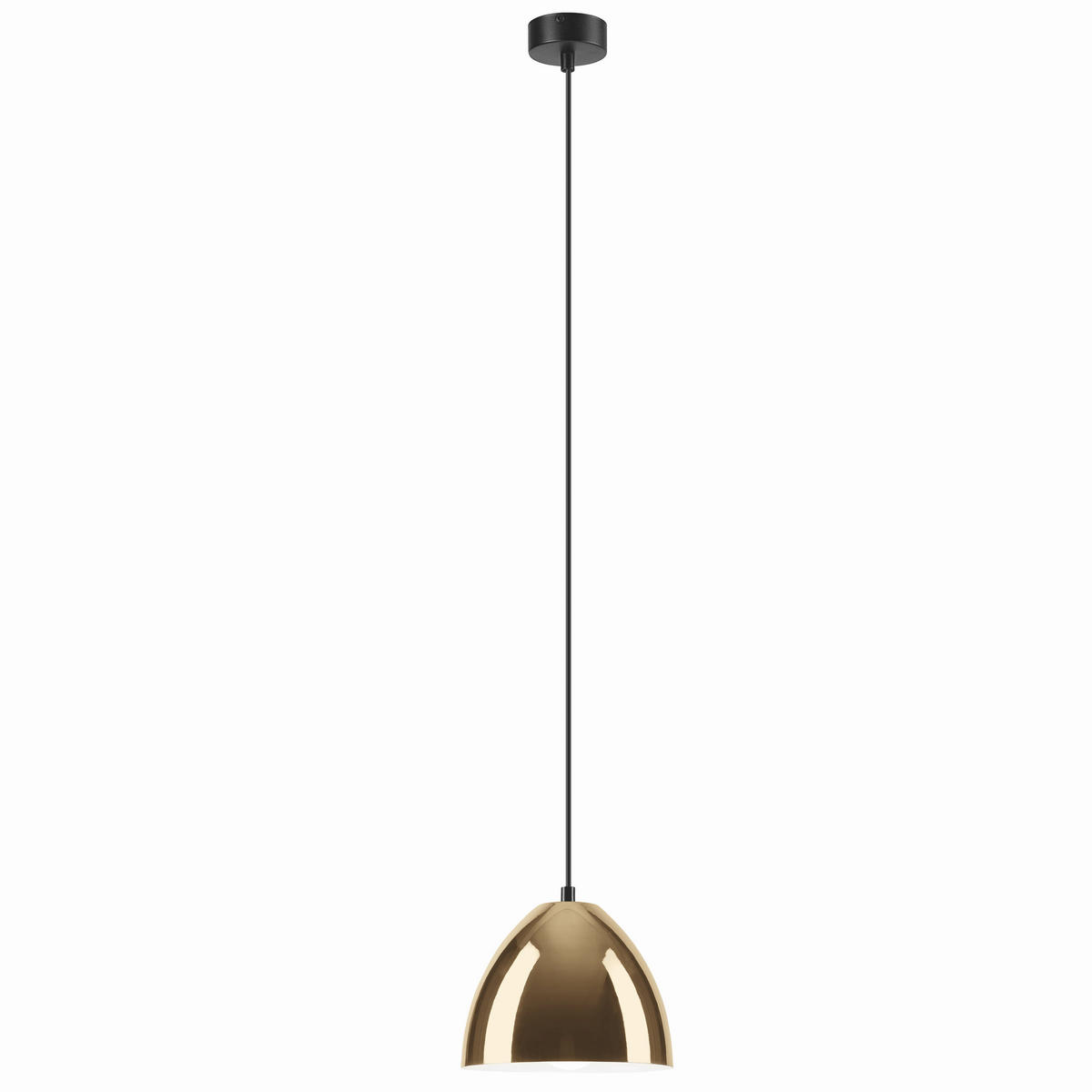 Lamkur Pendelleuchte MIA 40479 gold Stahl H/L: ca. 105x19 cm E27 1 Brennstellen Mia - gold (19,00cm) - Lamkur