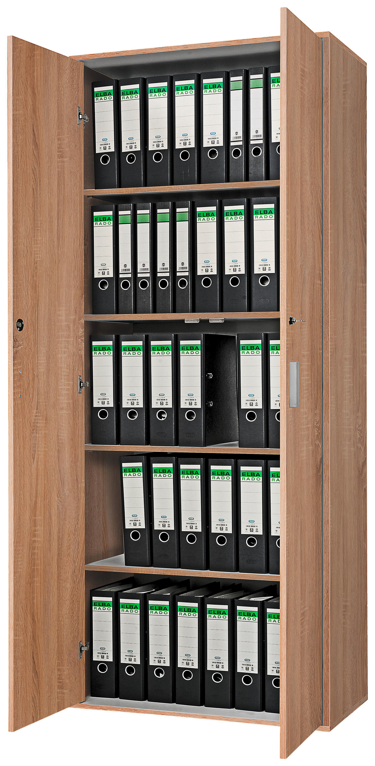 Aktenschrank Kreta Eiche Sonoma Nachbildung B/H/T: ca. 75x190x39 cm Kreta - Eiche (75,00/190,00/39,00cm)