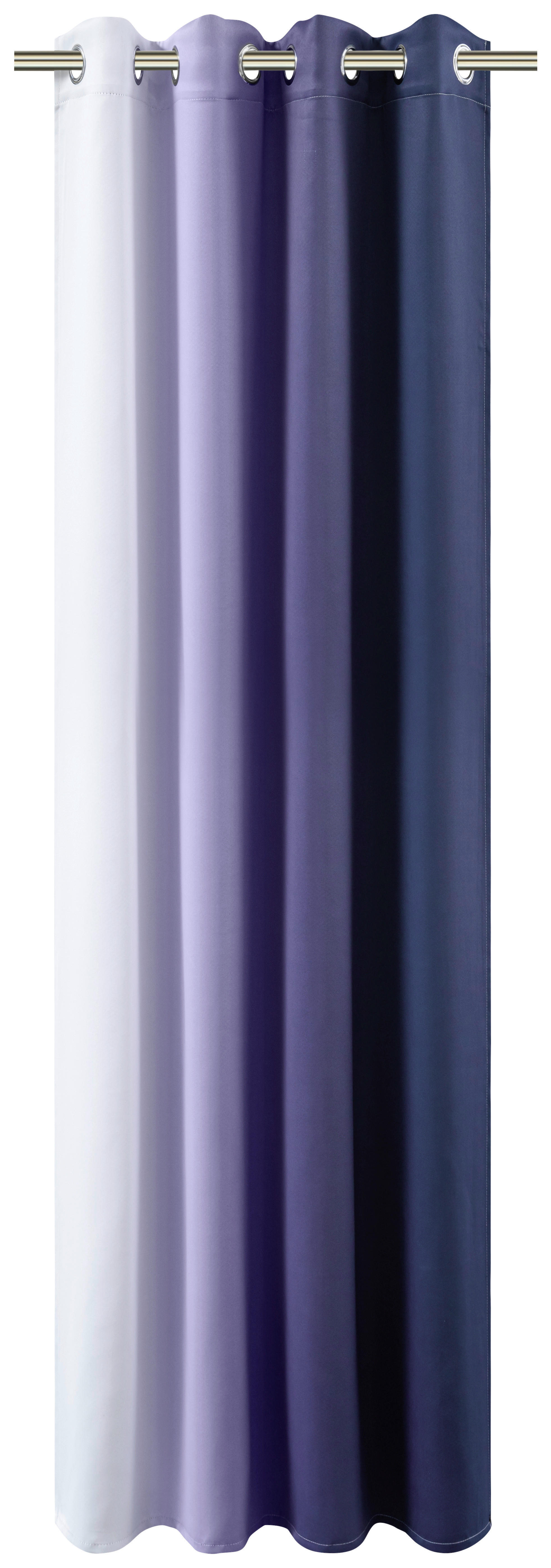 POCOline Verdunklungsvorhang Beverly blau B/L: ca. 135x245 cm Beverly - blau (135,00/245,00cm) - POCOline