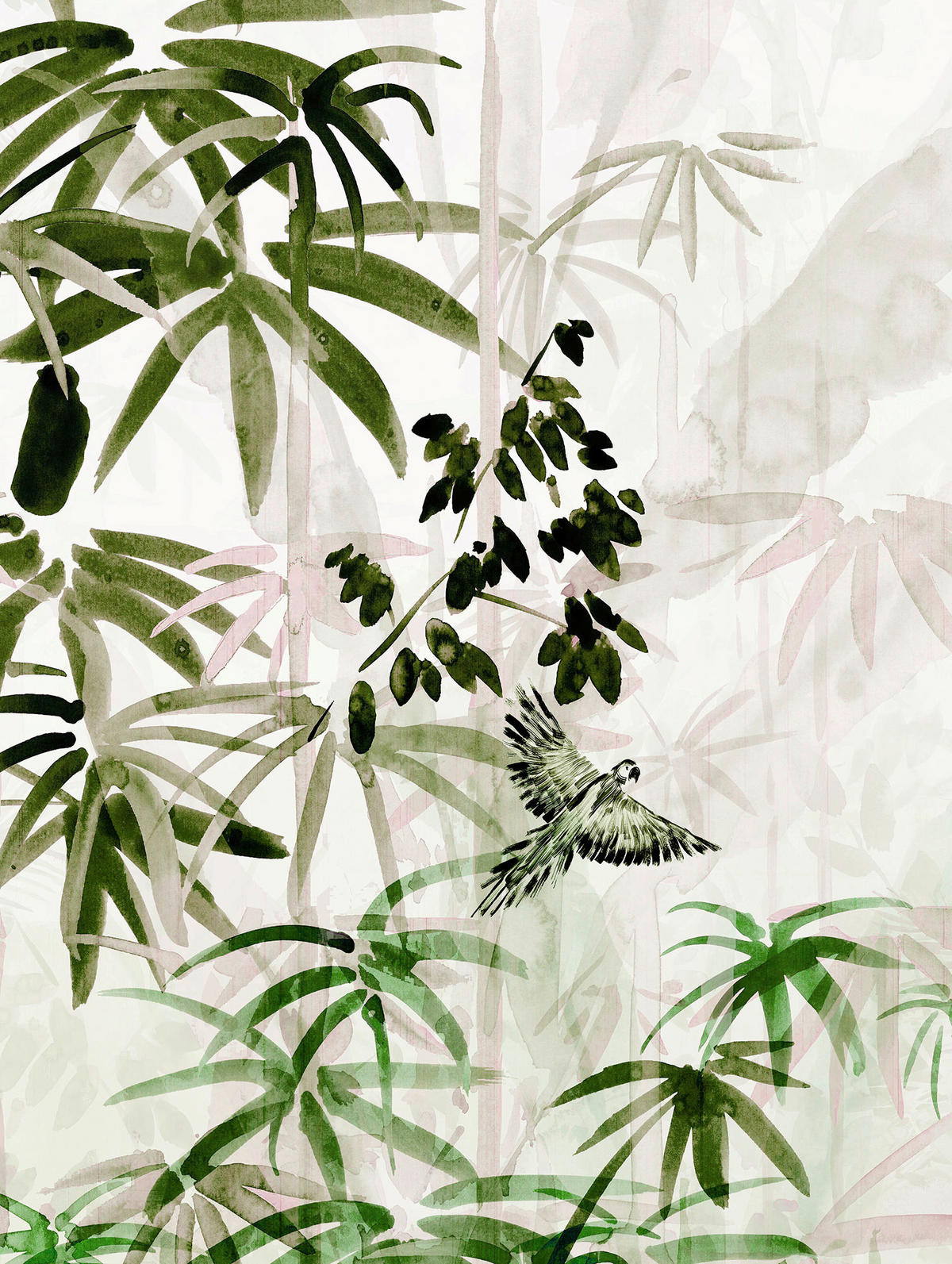 Komar Poster Bamboo Forest Bamboo B/L: ca. 30x40 cm Bamboo Forest - (30,00/40,00cm) - Komar