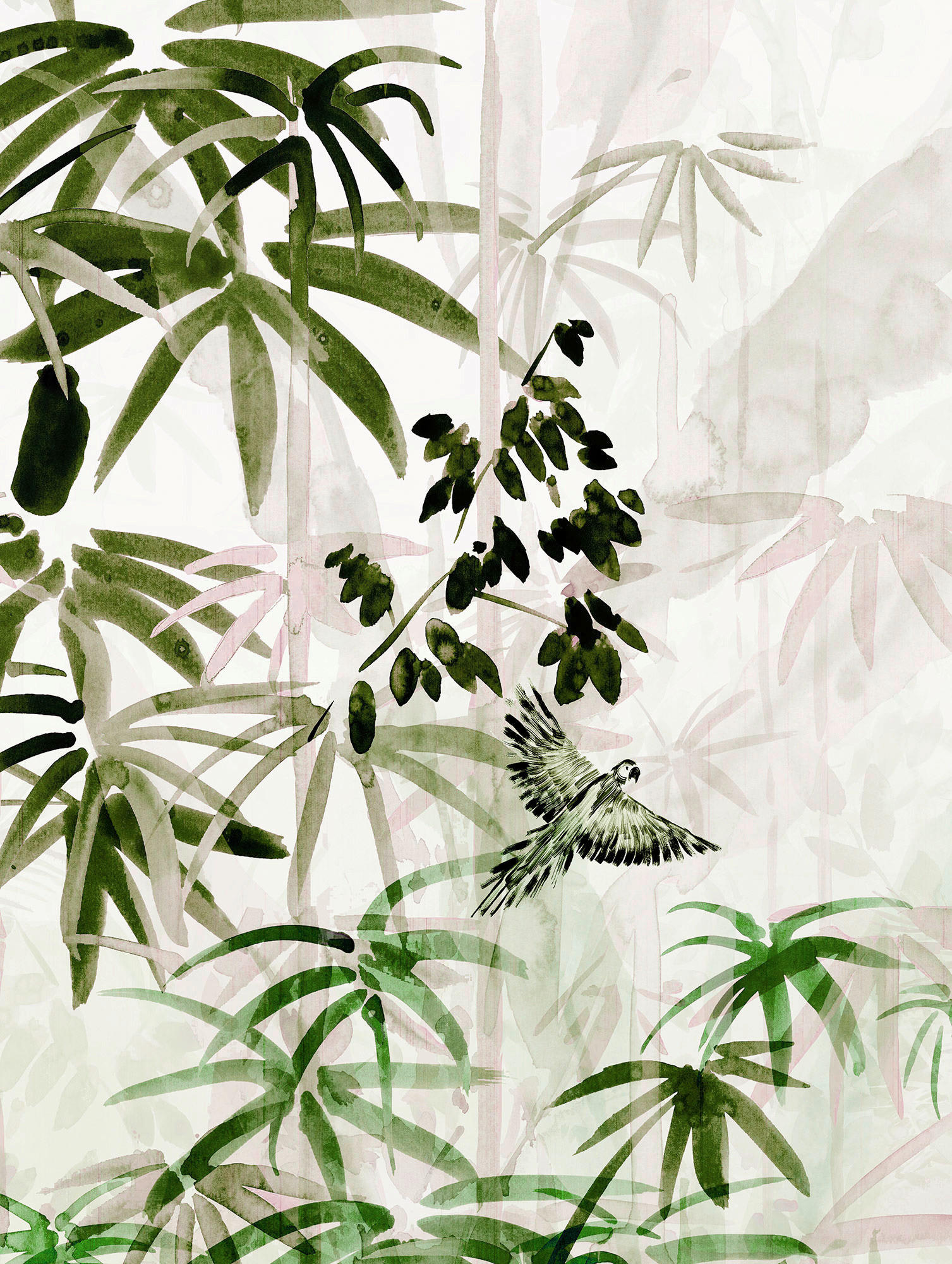 Komar Poster Bamboo Forest Bamboo B/L: ca. 30x40 cm günstig online kaufen