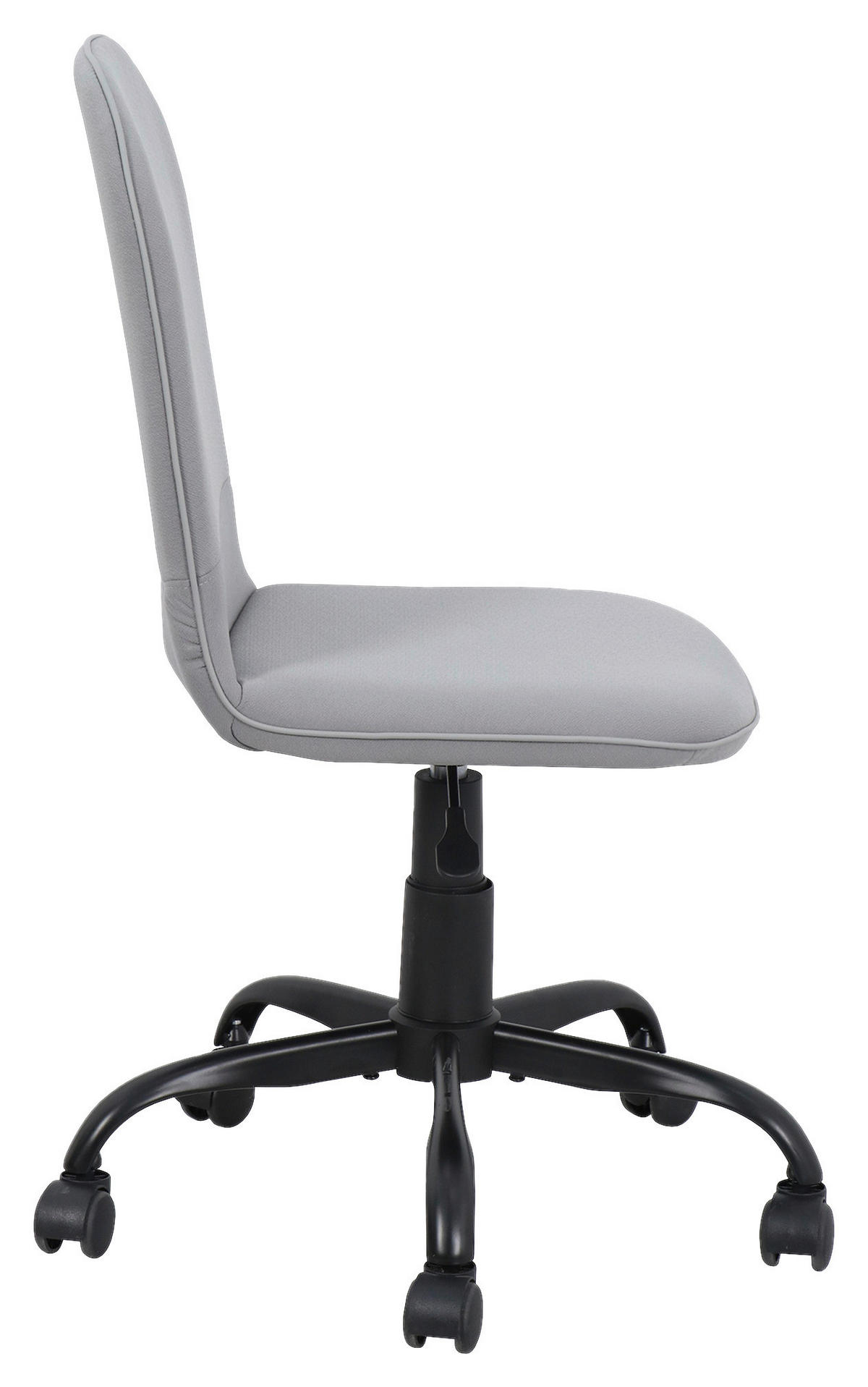 Drehstuhl TROLLY schwarz grau Metall Stoff TROLLY - schwarz/grau (42,00/95,00/54,00cm) - byLIVING