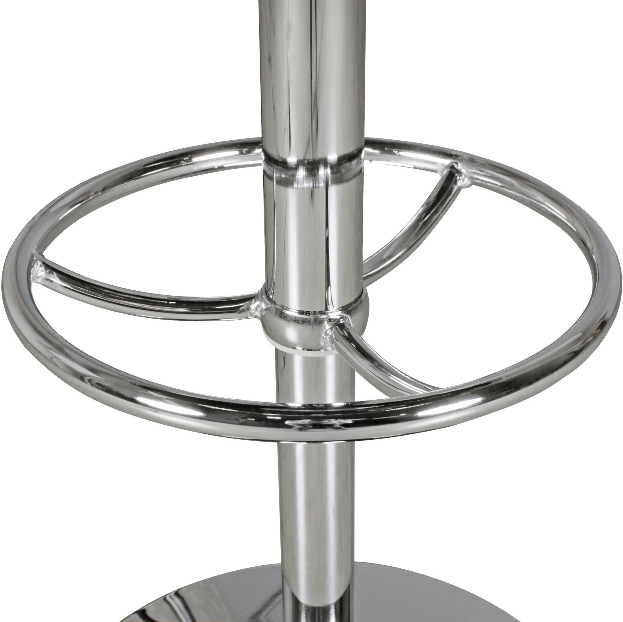 Bartisch schwarz matt silber glänzend Kunstleder B/H/T: ca. 60x68x60 cm Bartisch - schwarz/silber (60,00/68,00/60,00cm) - Wohnling