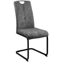 Schwingstuhl Zora anthrazit Microfaser B/H/T: ca. 42x100x61 cm Zora - schwarz/anthrazit (42,00/100,00/61,00cm)