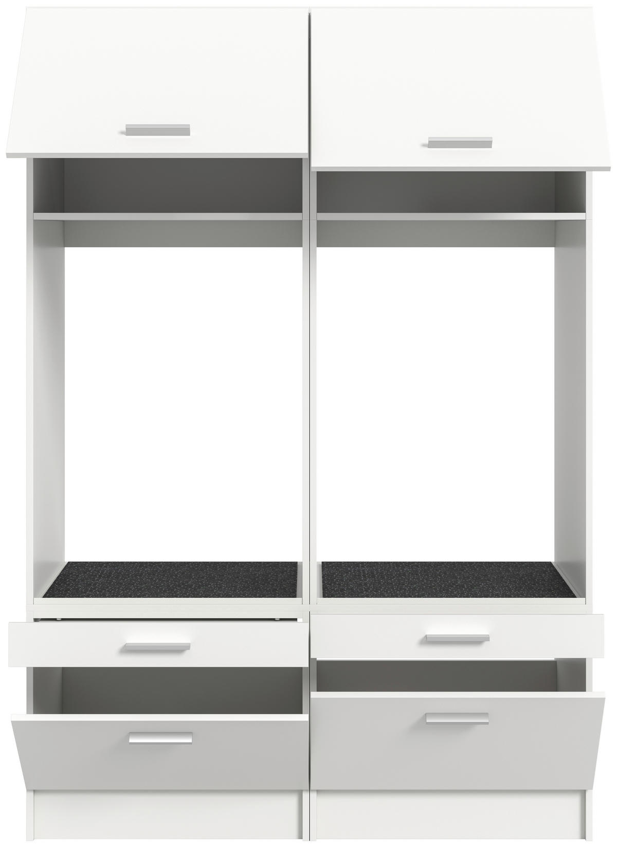 Waschmaschinenumbauschrank Free weiß B/H/T: ca. 133x195x68 cm Free - weiß (133,00/195,00/68,00cm) - xonox.home