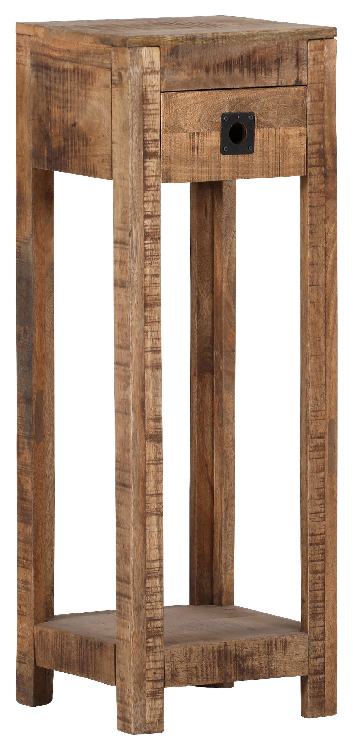 Beistelltisch Kongo sägerau natur B/H/T: ca. 28x80x28 cm Kongo - natur/sägerau (28,00/80,00/28,00cm)