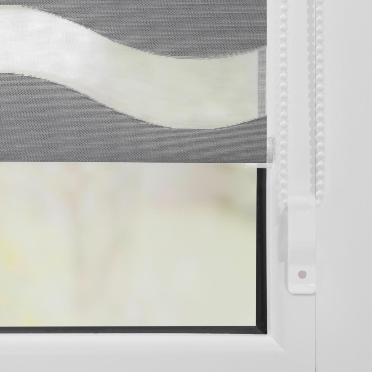 Doppelrollo Duo Welle grau B/L: ca. 110x150 cm Duo Welle - grau (110,00/150,00cm) - LICHTBLICK
