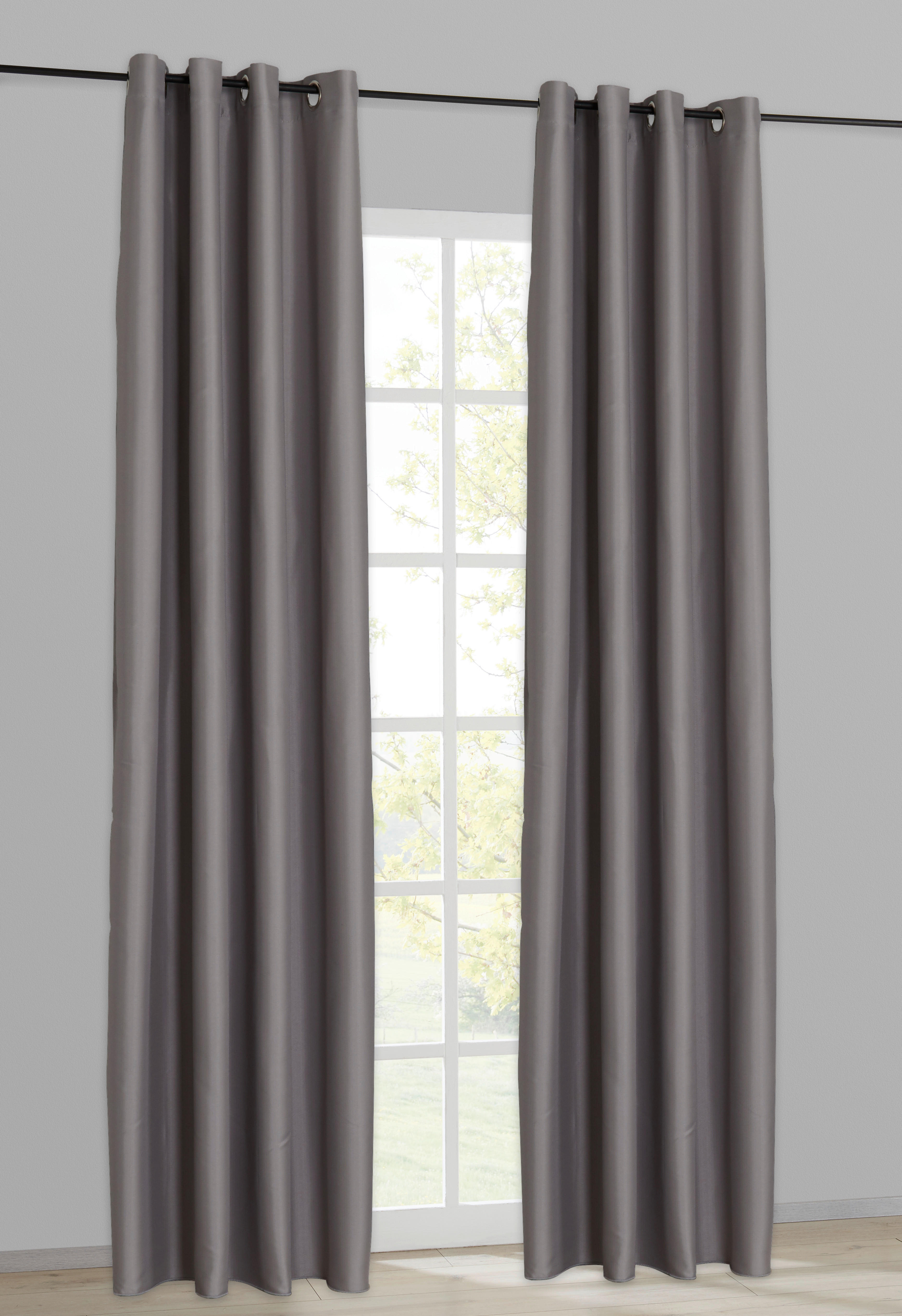 Ösenvorhang Hale silber B/L: ca. 140x245 cm Hale - silber (140,00/245,00cm)