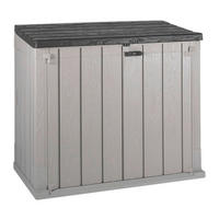 Toomax Mülltonnenbox Stora Way grau B/H/L: ca. 111x74,5x129,5 cm Stora Way - anthrazit/grau (129,50/111,00/74,50cm) - Toomax