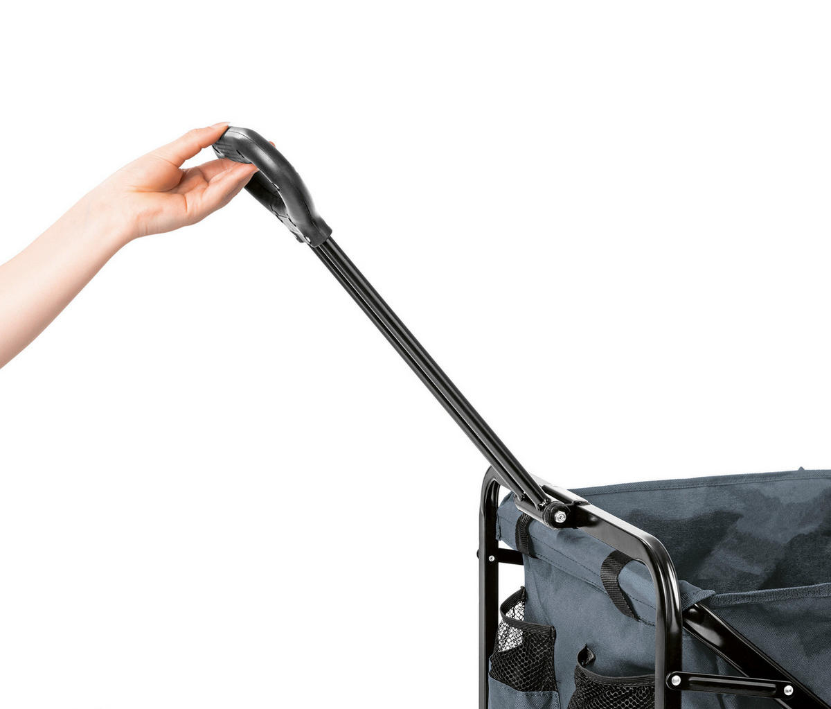 EasyMaxx Bollerwagen grau B/H/L: ca. 14x51,5x64,5 cm Bollerwagen_faltbar_EASYmaxx - grau (64,50/14,00/51,50cm) - EasyMaxx