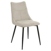 Stuhl CARLO 2er-Set. taupe Webstoff B/H/T: ca. 59x88x47 cm CARLO 2er-Set. - schwarz/taupe (59,00/88,00/47,00cm) - byLIVING