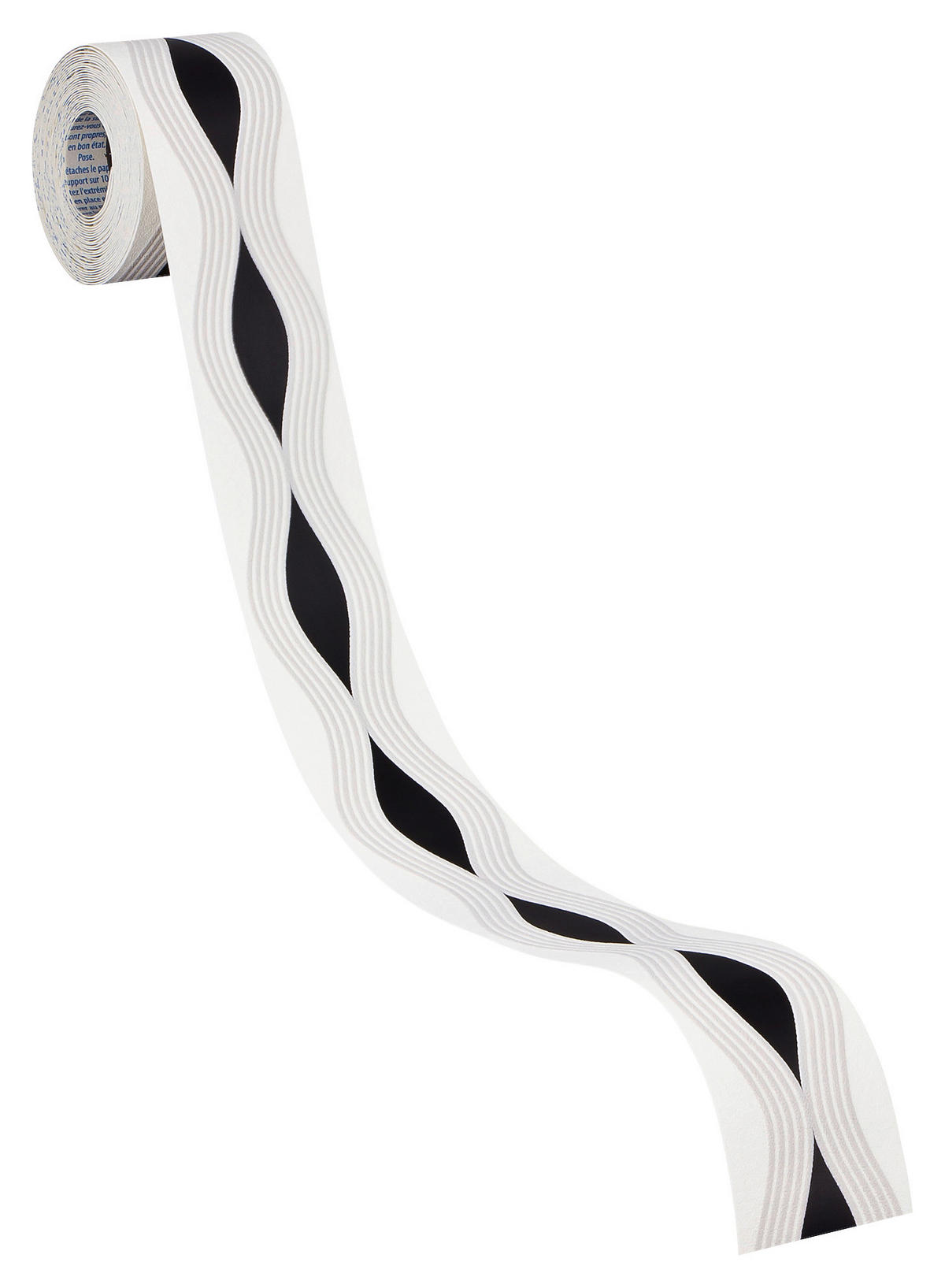 A.S.Creation Bordüre weiß grau schwarz B/H/D: ca. 5x500x8 cm Bordüre_selbstklebend - weiß/schwarz (8,00/500,00cm) - A.S.Creation