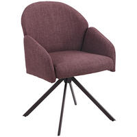 Drehstuhl Holly beere Microfaser Webstoff B/H/T: ca. 57x84x61 cm Holly - beere (57,00/84,00/61,00cm)