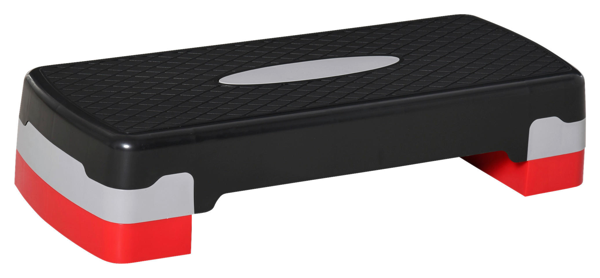 HOMCOM Steppbrett rot Kunststoff B/H/L: ca. 68x15x29 cm Steppbrett - rot/schwarz (29,00/68,00/15,00cm) - HOMCOM