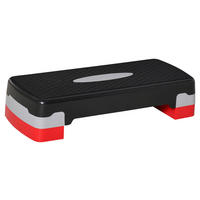 HOMCOM Steppbrett rot Kunststoff B/H/L: ca. 68x15x29 cm Steppbrett - rot/schwarz (29,00/68,00/15,00cm) - HOMCOM