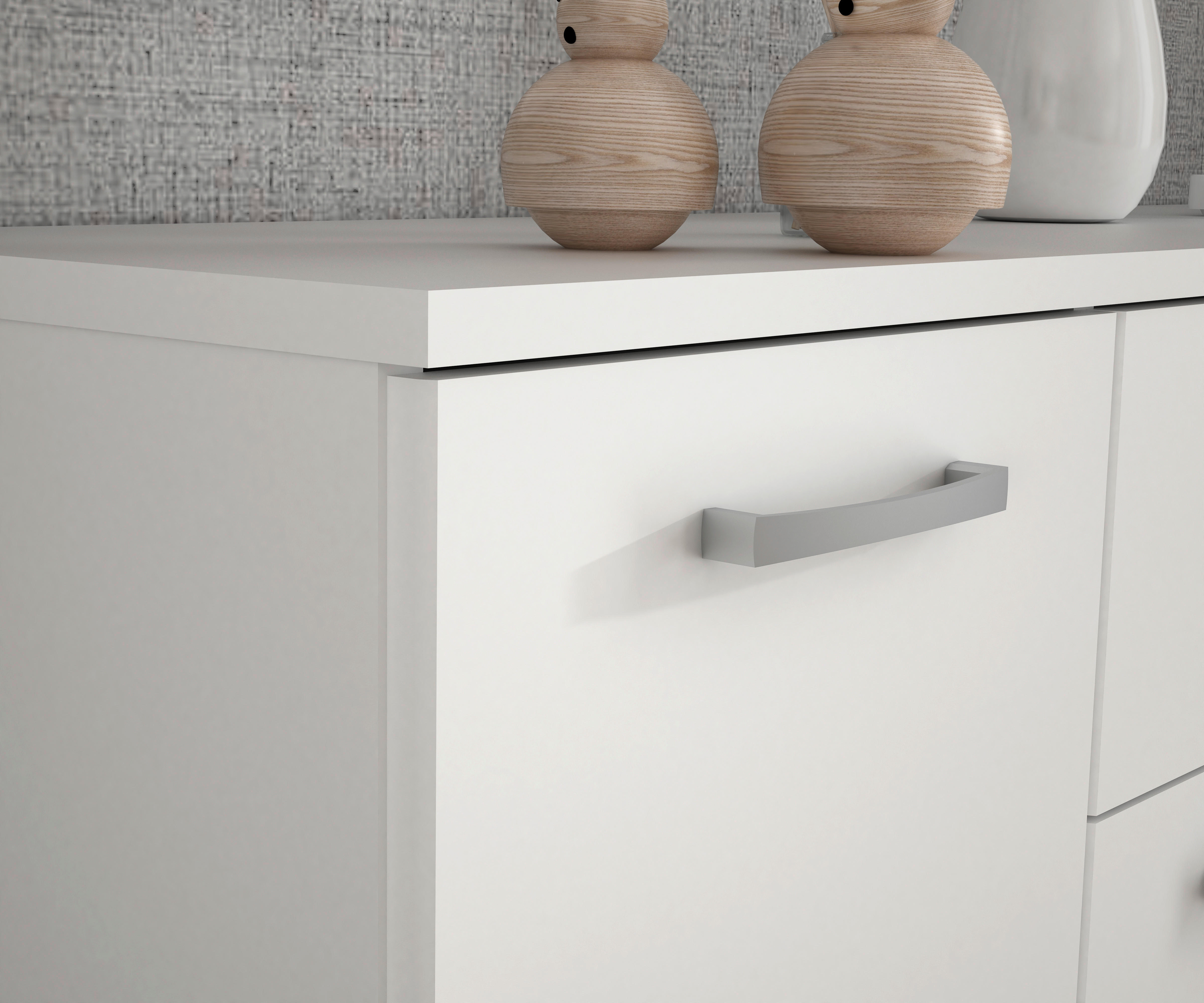 Kommode  weiß B/H/T: ca. 139x121x35 cm Rypsyma_Kommode RPSK341-120 - weiß (139,00/121,00/35,00cm)