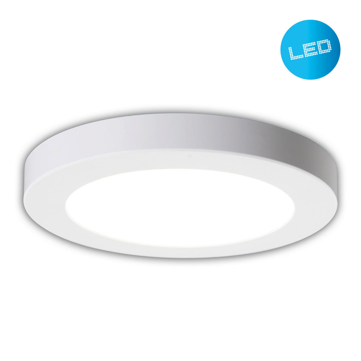 Näve Leuchten Deckenleuchte BONUS NV1384423 weiß Aluminium Kunststoff H/D: ca. 1,5x16,5 cm null 1 Brennstellen LED Deckenleuchte "BONUS" - weiß (16,50/1,50cm) - Näve Leuchten