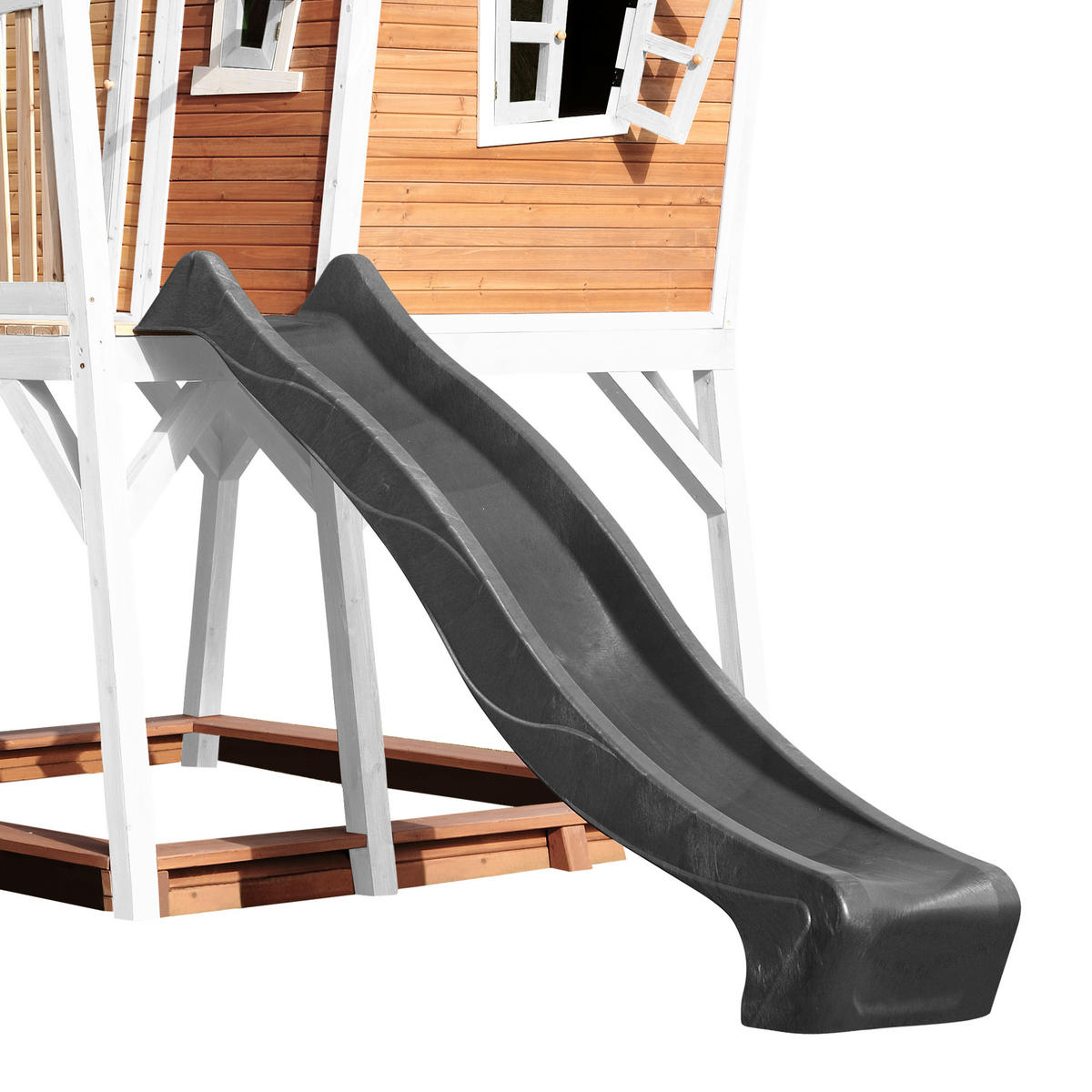 AXI Spielhaus Max braun B/H/L: ca. 432x288x193 cm Max - braun/weiß (193,00/432,00/288,00cm) - AXI