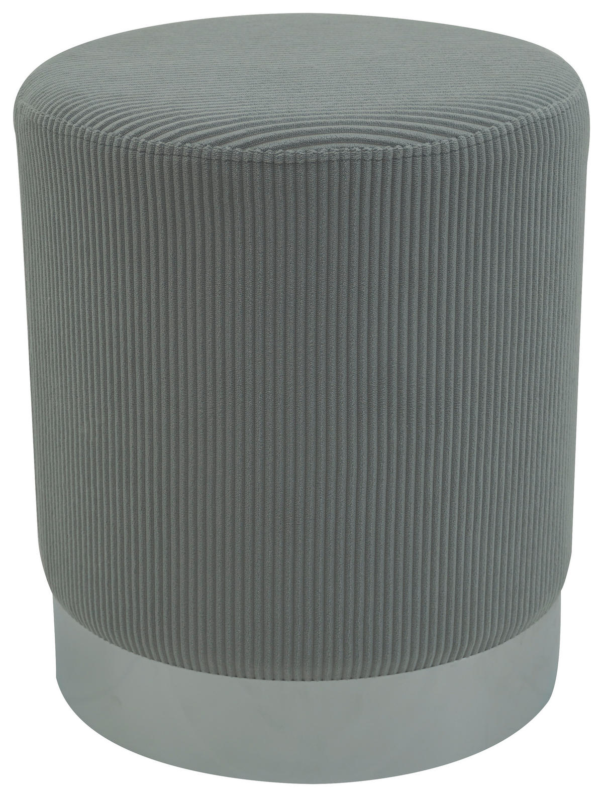 POCOline Hocker silber B/H/T/D: ca. 35x42x35x35 cm Sitzhocker_Cord - silber (35,00/42,00/35,00cm) - POCOline