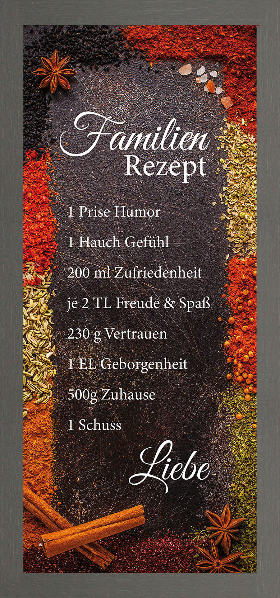 Keilrahmenbild Spruch B/H: ca. 49x23 cm Bild_Cheb 23x49cm - (49,00/23,00cm)