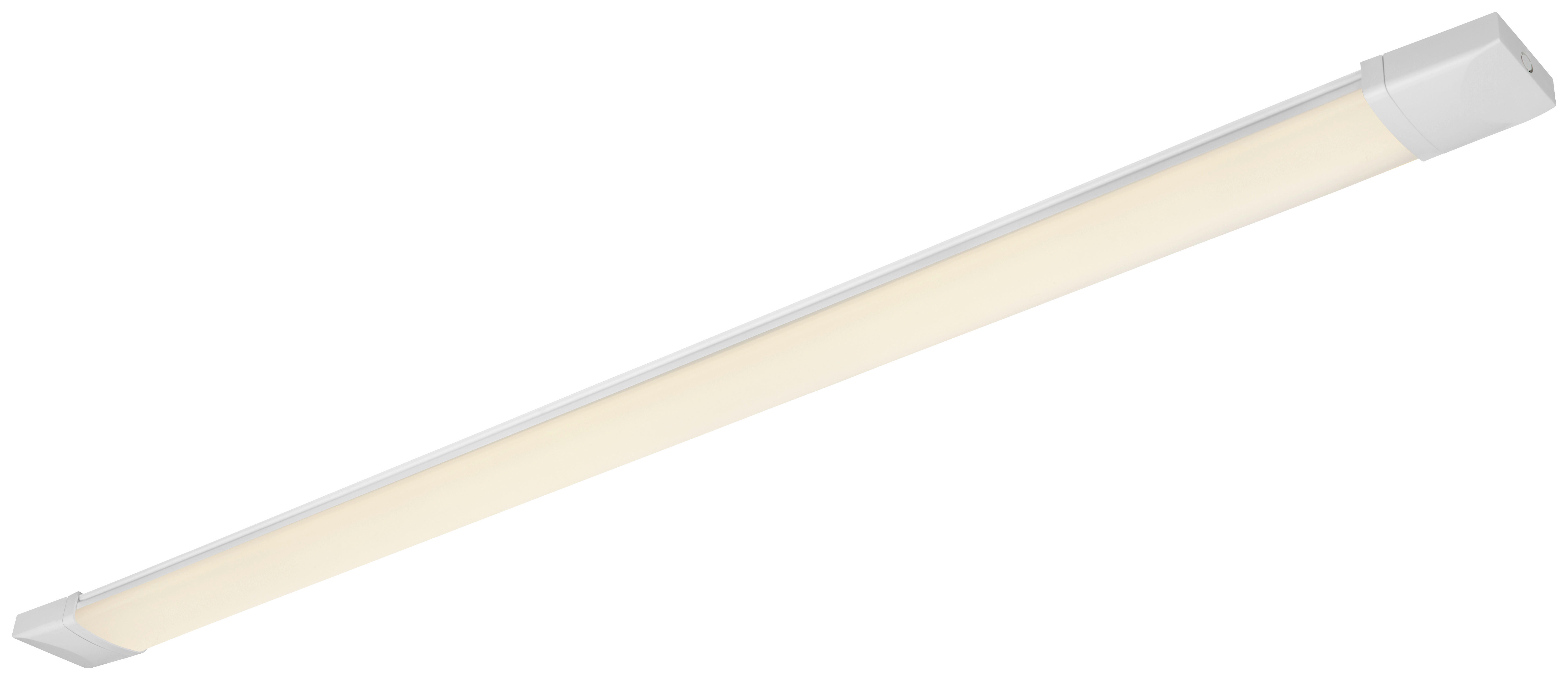 GLOBO LED-Unterbauleuchte weiß Kunststoff B/H/T: ca. 6,7x2,2x123 cm JON - weiß (6,70/2,20/123,00cm) - GLOBO