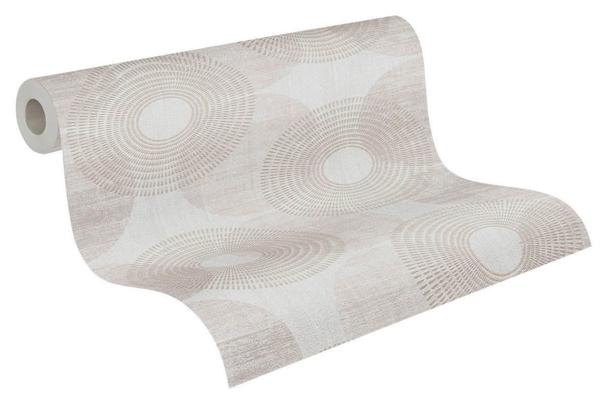 A.S.Creation Vliestapete Attractive Punkte beige B/L: ca. 53x1050 cm Attractive - beige (53,00/1050,00cm) - A.S.Creation