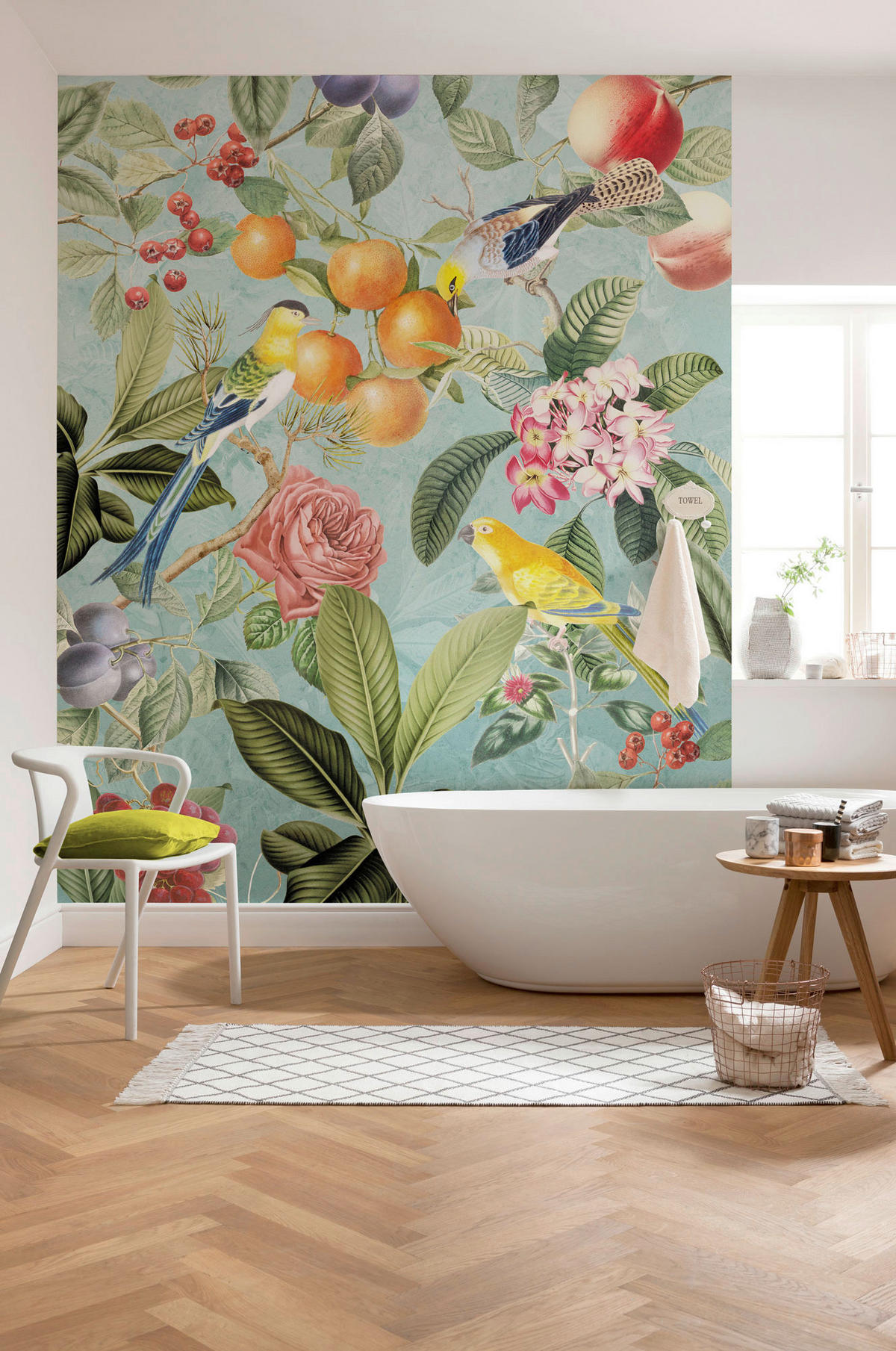 Komar Fototapete Birds and Berries B/L: ca. 200x250 cm Birds and Berries - (200,00/250,00cm) - Komar