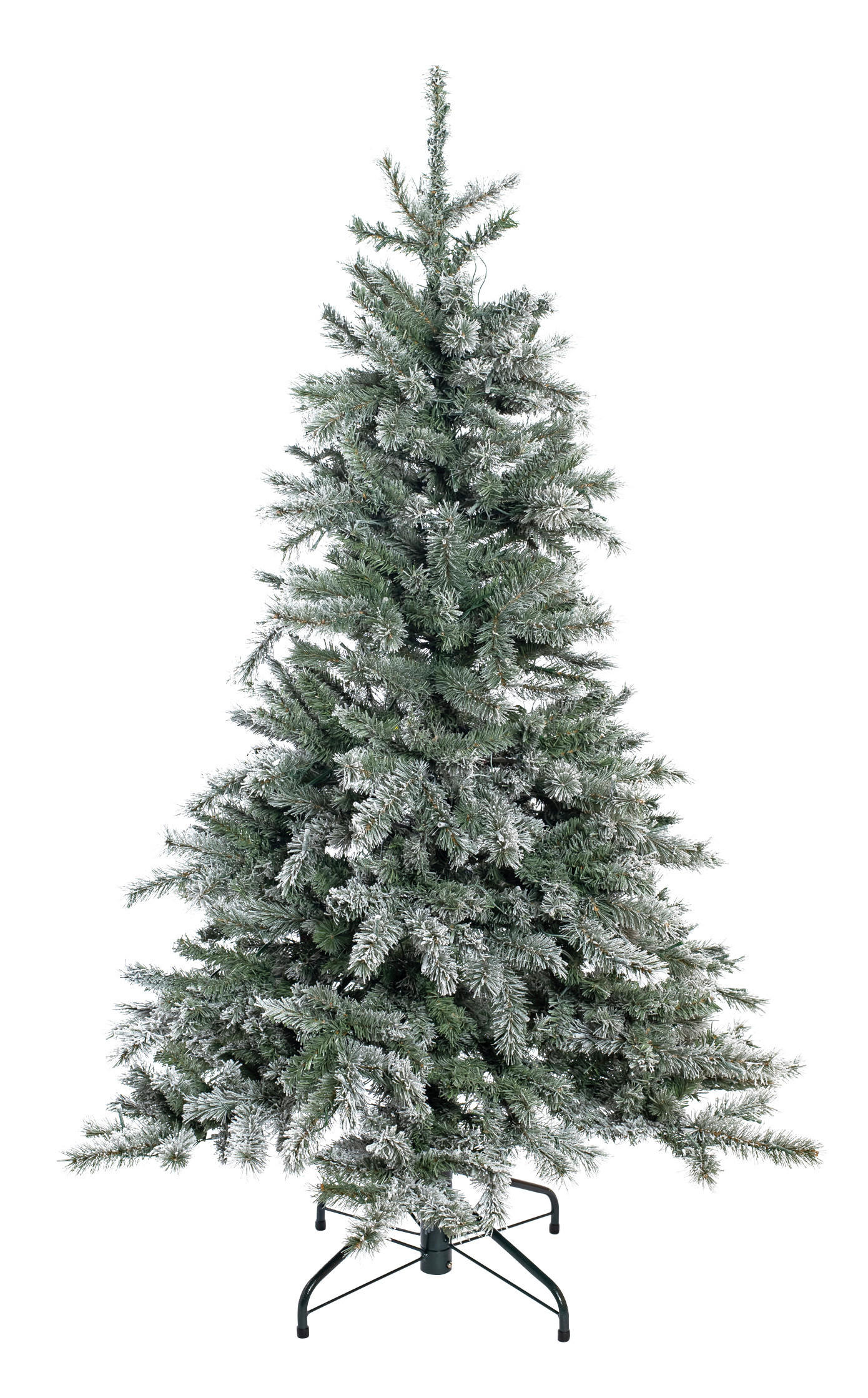 Evergreen Weihnachtsbaum Fichte Frost grün PVC H/D: ca. 150x104 cm