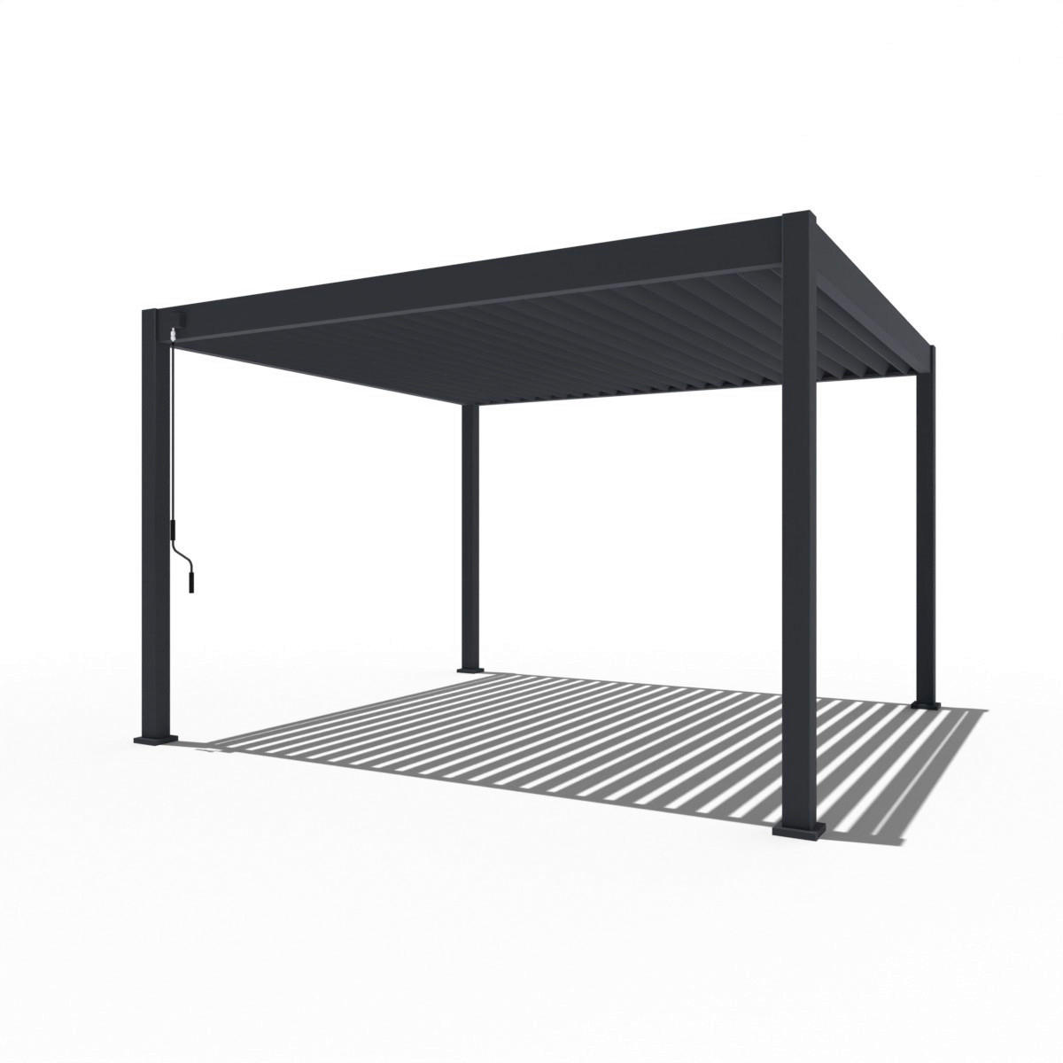 PergoLine Pergola Superior anthrazit Aluminium B/H/L: ca. 400x255x360 cm Superior - anthrazit (360,00/400,00/255,00cm) - PergoLine