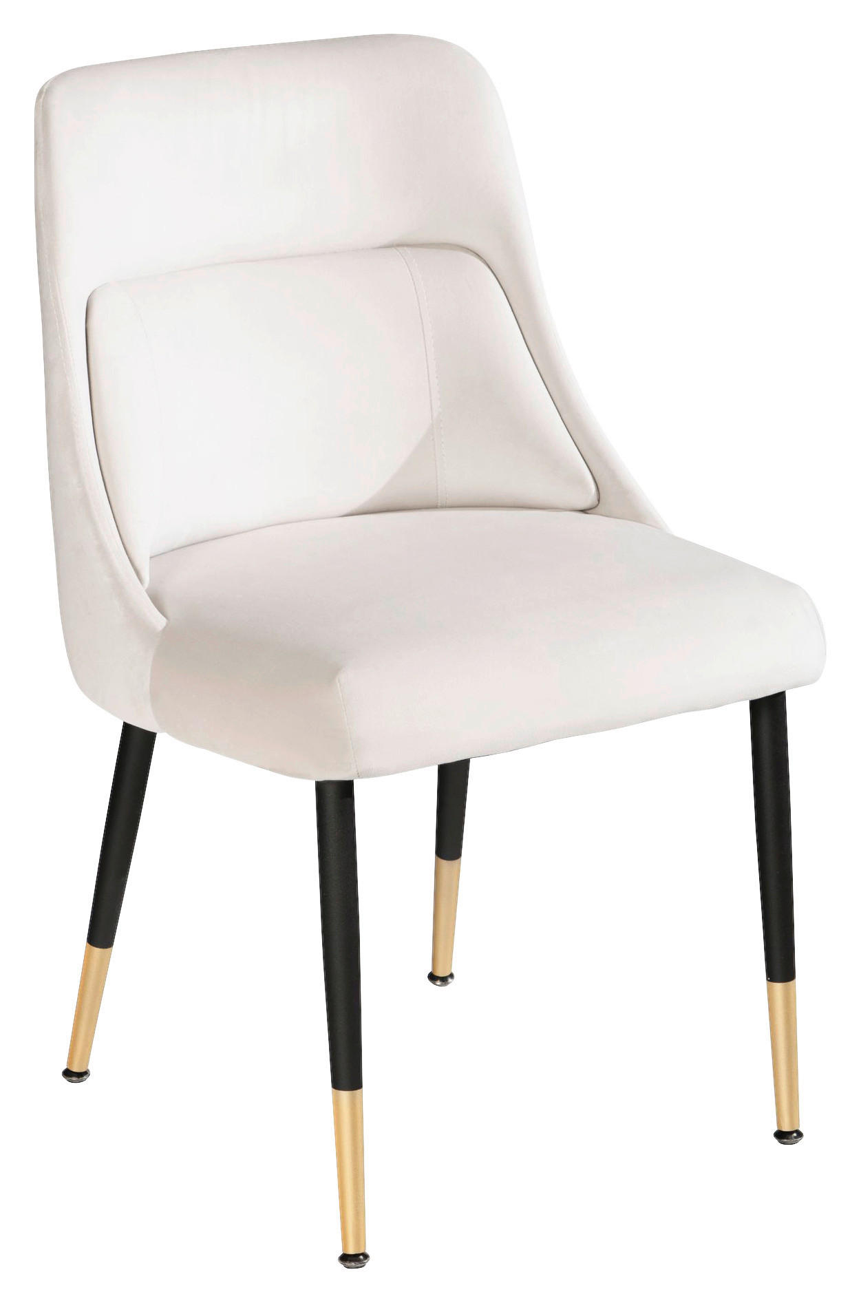 Stuhl beige Polyester Esszimmerstuhl - beige - Wohnling