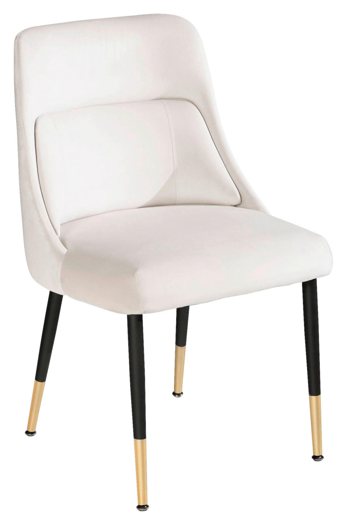Stuhl beige Polyester Esszimmerstuhl - beige - Wohnling