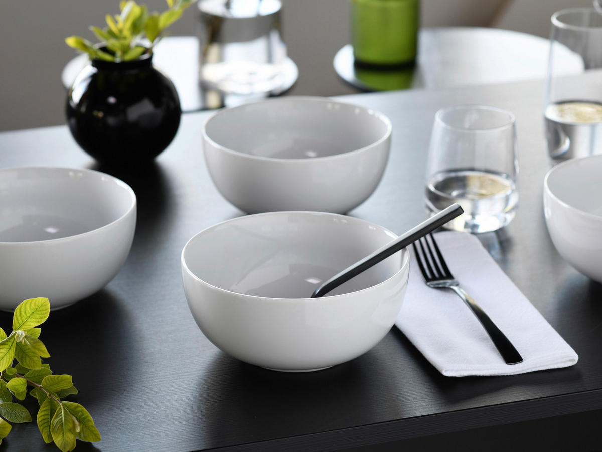 CreaTable Schüssel-Set Allround Weiss weiß Porzellan Allround Weiss - weiß - CreaTable