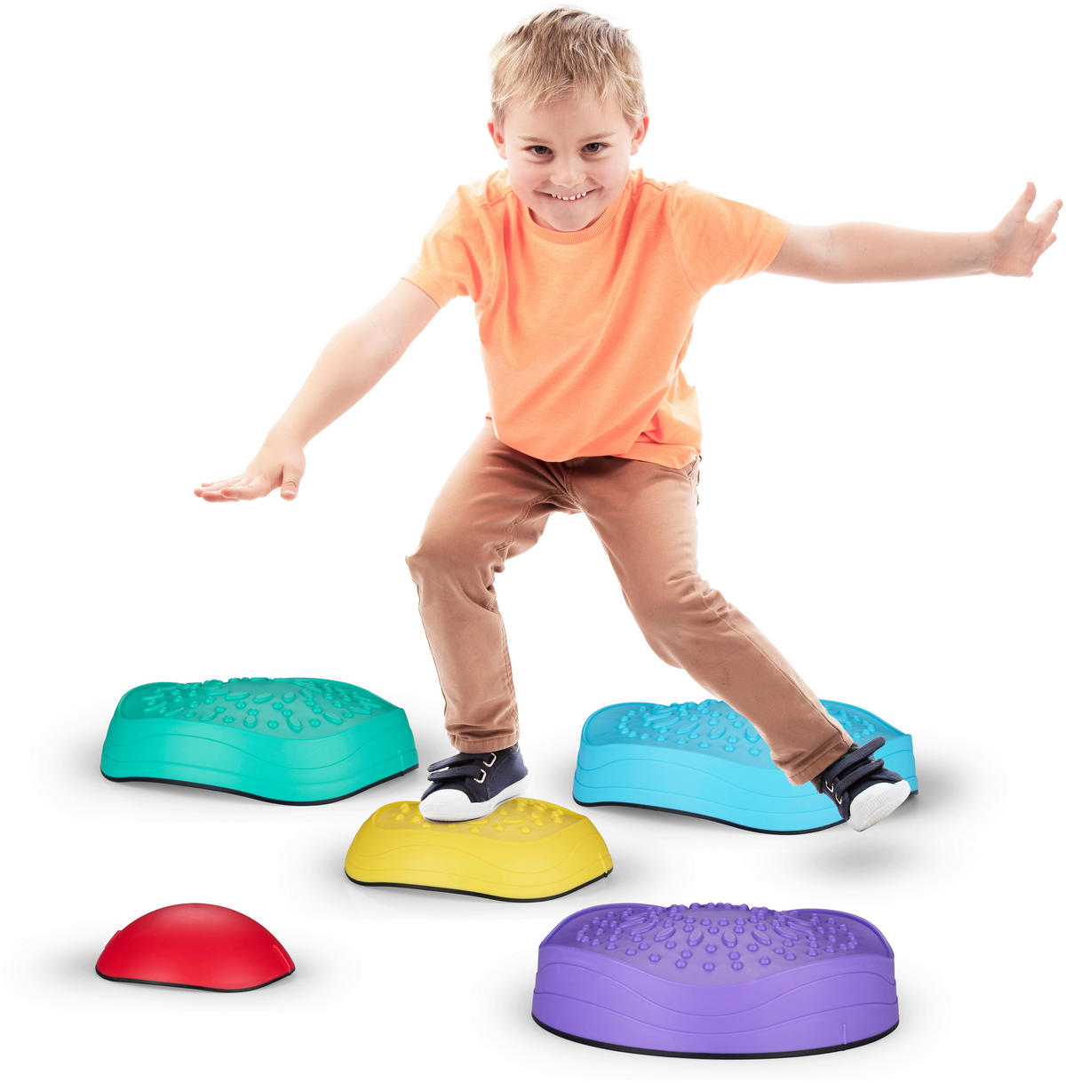 LET'S PLAY Trittsteine B/H/L: ca. 33x15x33 cm Trittsteine_5tlg. - mehrfarbig (33,00/33,00/15,00cm) - LET'S PLAY