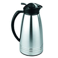 Axentia Isolierkanne silber Edelstahl B/H/L: ca. 13,3x17x13,3 cm Isolierkanne 1l - silber (13,30/13,30/17,00cm) - Axentia