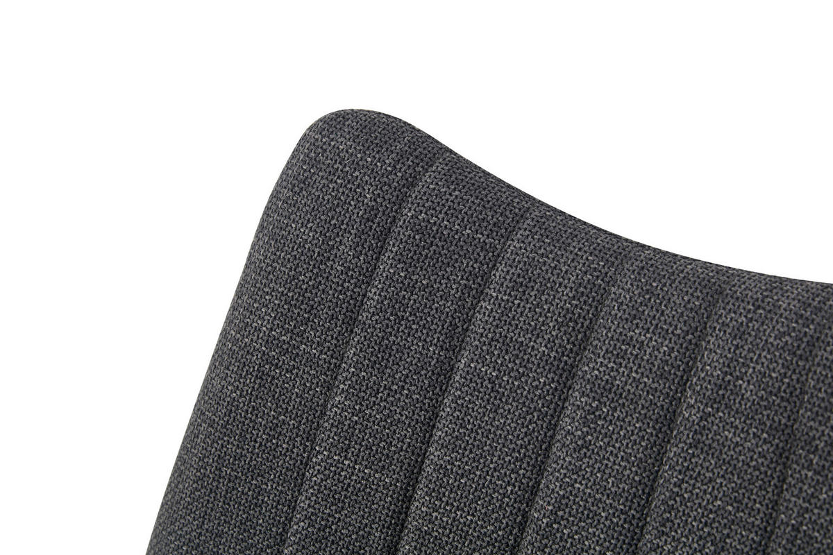 Stuhl LOTTA, 2er Set anthrazit schwarz Webstoff B/H/T: ca. 53x86x59 cm LOTTA, 2er Set - schwarz/anthrazit (53,00/86,00/59,00cm) - xonox.home